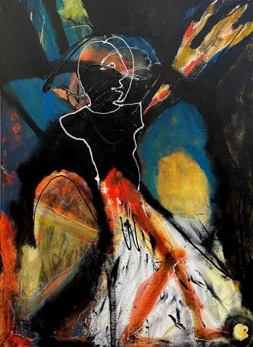  stranger in the night | 70 x 50cm